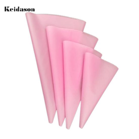 

Набор силиконовых кондитерских мешков, 4 штуки разного размера розовый