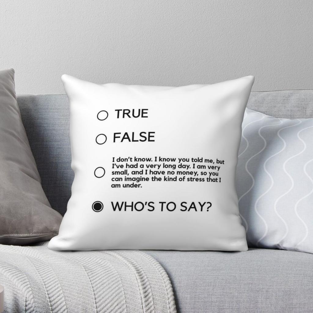 Whos To Say John Mulaney Comeback Kid Square Pillowcase Polyester Linen Velvet Pattern Zip Decor Sofa Seater Cushion Cover 18
