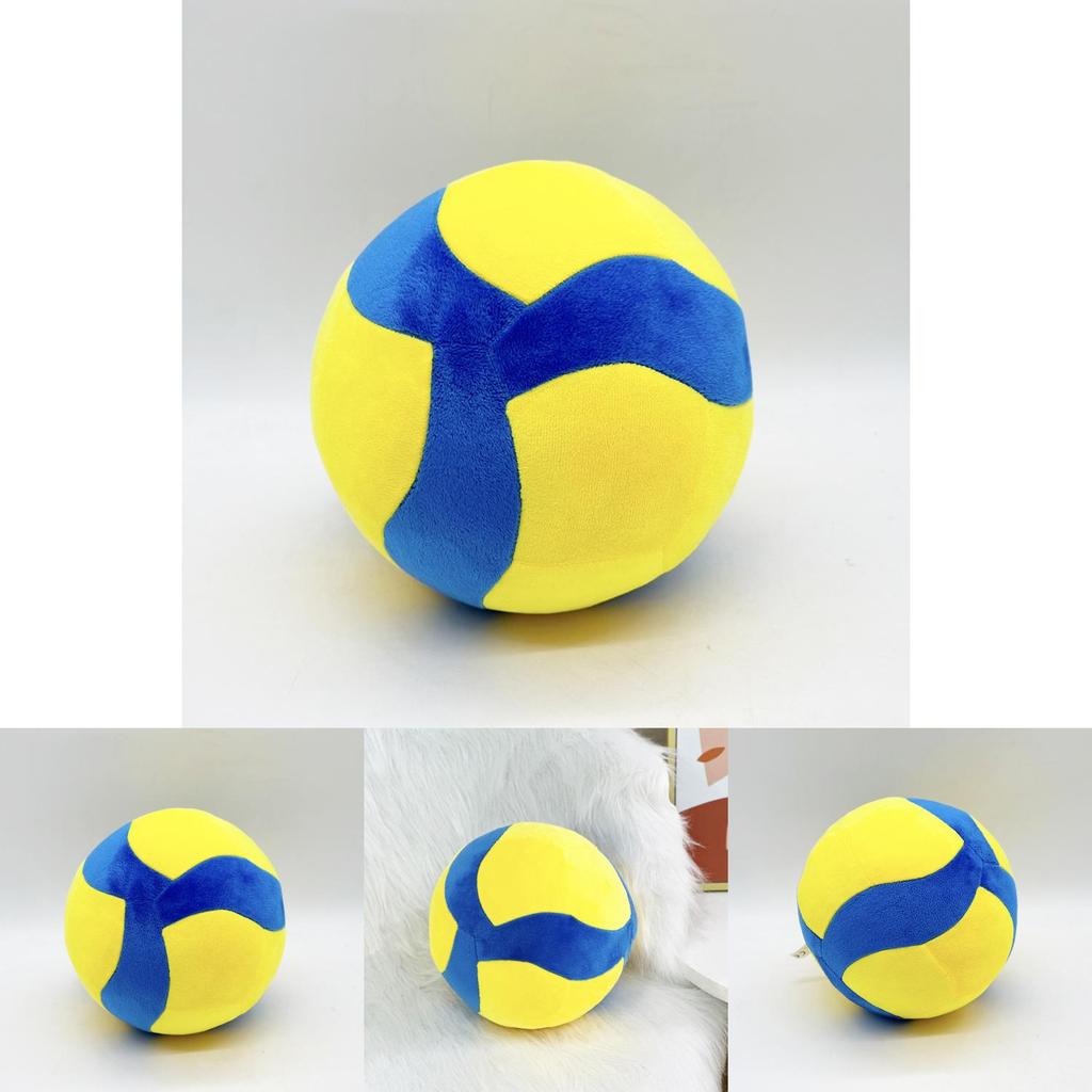 Volleyball Plush Bear Cushion With Long Plush Material For Home And Gift Use