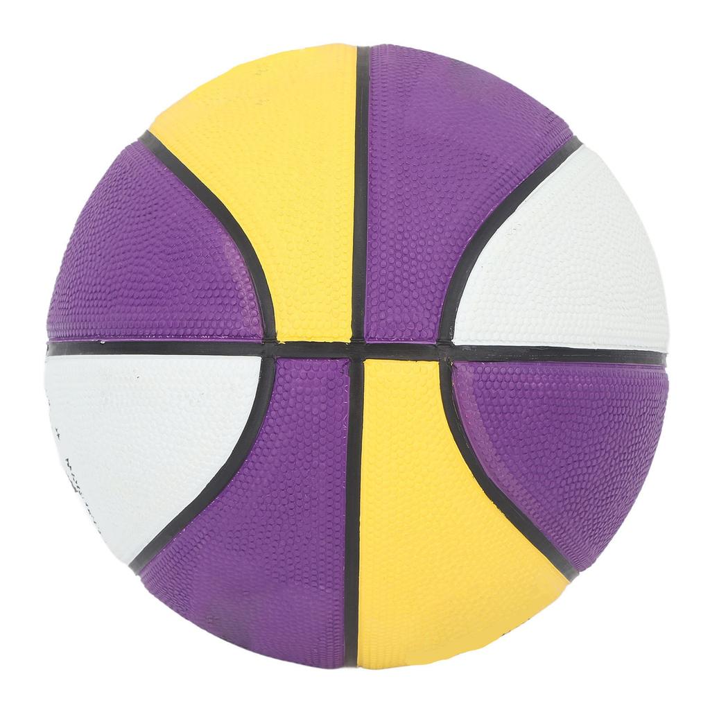 Basketball Résistant à l'Usure Durable Sûr Anti-Transpiration Caoutchouc Souple Sports Basketball pour Entraînement d'Adolescents Numéro 7, 24.6cm