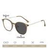 Óculos Fotocromáticos Estilosos para Miopia Feminina Armação Fashion Lentes de Grau Proteção UV Externa Óculos de Sol -1,25 A -6,0