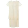Sancai New Chinese Style Lace Embroidered Faux Two-Piece Long Dress