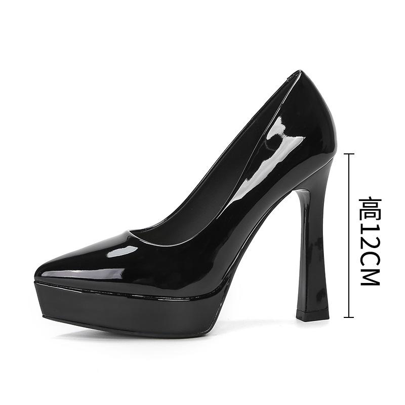 Women's 2025 Spring Simple Solid Color Pointed Toe Stiletto Heels