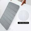 Water Absorption Bath Mat Bathroom Rug Coral Fleece Memory Foam Bathroom Mat Kitchen Door Floor Mat Carpet 40x60cm/40x120cm