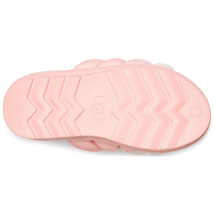 (WMNS) UGG Maxi Slide Logo 'Pink Scallop' Women's 1127067-PSLP