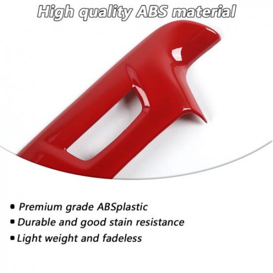 Red Steering Wheel Lower Cover Trim Bezels for Chevrolet Camaro 2016+Accessories