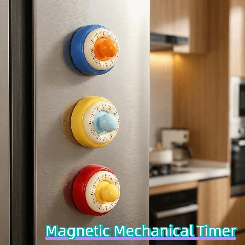 Self Discipline Magnetic Mechanical Timer Round Visual Countdown Timer Exercise