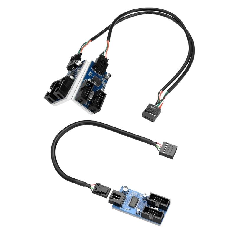 9Pin USB Splitter Motherboards USB 9Pin Expansion Solves Insufficient Port Issue for Desktop Users