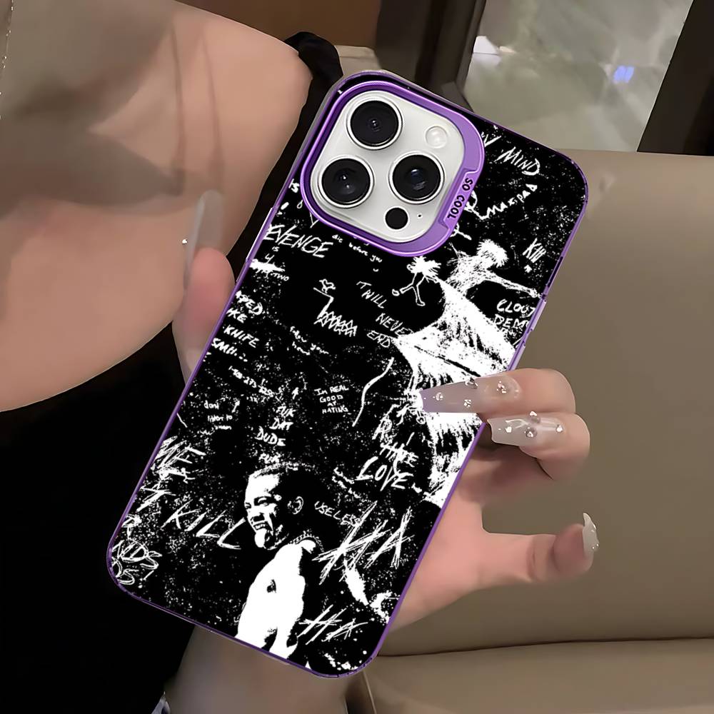 Rapper X-XXXTentacionS Phone Case For IPhone 16 15 14 13 12 11 17 Pro MAX Plus Pro Matte Shockproof Cover