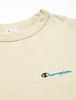 Champion Casual Short Sleeve Sand Size Script Relaxed Fit Women's T-Shirt, Beige, L, CW-V305, 100% Cotton, Logo,