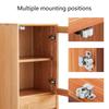 5pcs Zinc Plated Door Buckles Cabinet Door Catches Suitable for Drawers Lockers