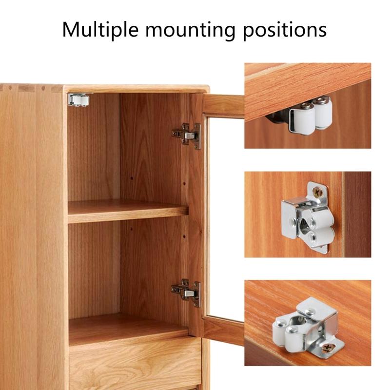 5pcs Zinc Plated Door Buckles Cabinet Door Catches Suitable for Drawers Lockers