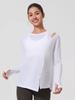Women's Loose-Fit Breathable Sun Protection Yoga Top with Buttocks Coverage and Long Sleeves