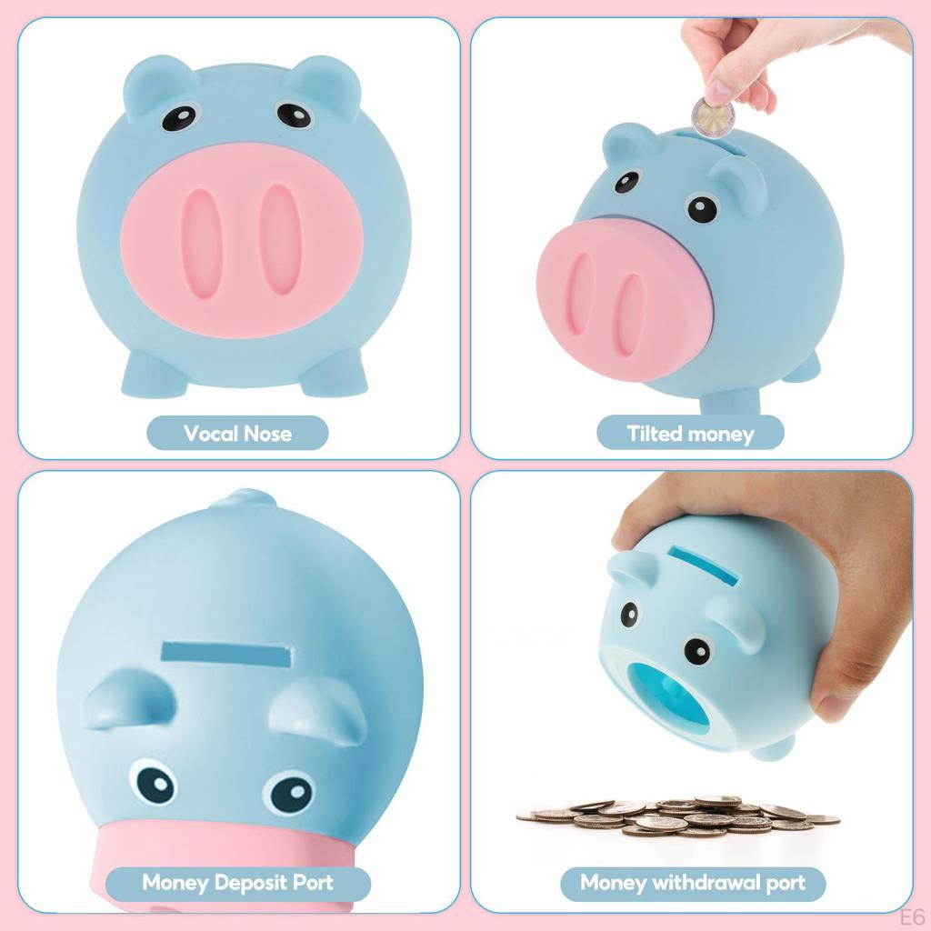 , Cute, Container Box, Home Decoration, Light Coins, Piggy Bank, for