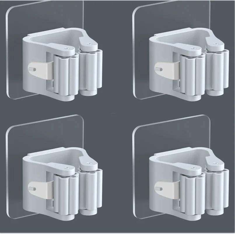 

Тримач для швабри Стійка для зберігання Ванна кімната Присоска Підвісна труба Безслідний затискач для швабри Вішалка для мітли Настінний Водонепроникний тримач для швабри