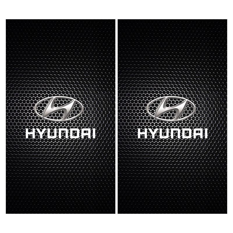 2 ks Ochranná fólie na středový sloupek s logem auta Nálepka proti poškrábání Pro Hyundai i30 Tucson i20 Accent i10 Elantra Veloster Getz