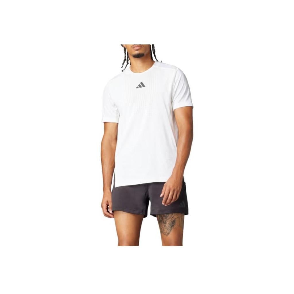 Adidas Airchill Climacool Comfortable Soft Slim Fit Short Sleeve T-Shirt Men Tops White Chalk-White JE5747