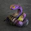 3D Printed Snake Animal Ornament Flexible Joints Twist Fidget Desk Decor Gift