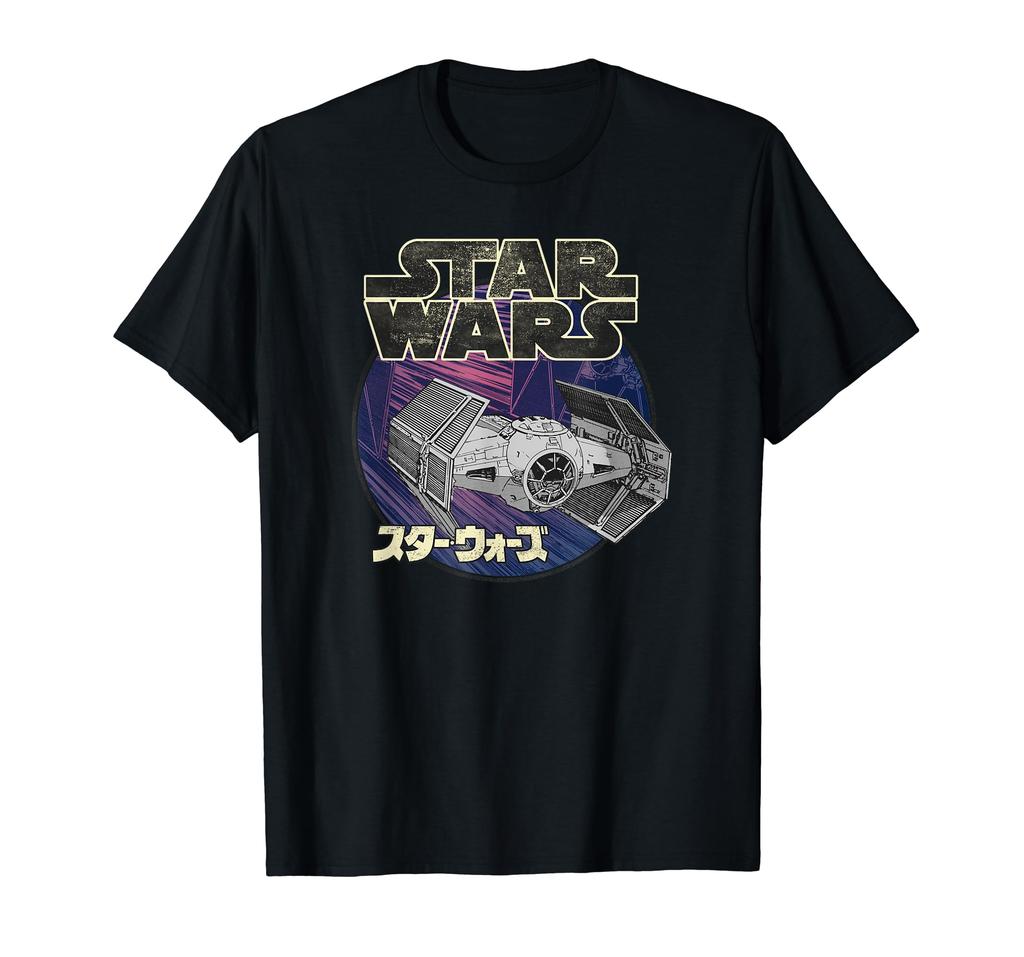 Star Wars Tie Fighter Japanese Katakana Font Logo T-Shirt