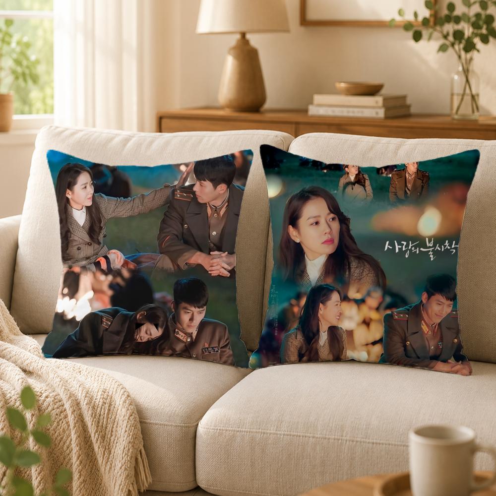 Drama C-Crash Landing on YouS Cushion Cover Double-Sided Printed Pillow Cover Hypoallergenic Dust-Mite Proof