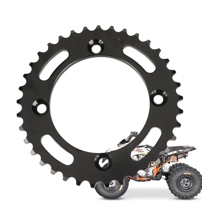 Motorcycle Sprocket Gear Accessories 530 37T Tooth 114mm Rear Black Chain Sprocket for ATV Dirt Pit Bike Motorcross Moto Parts