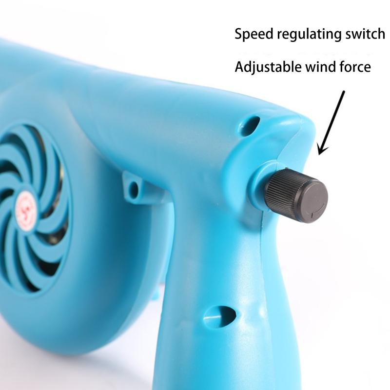 BBQ Fan Portable Air Turbo Blower AC 100-240V Adjustable Speed 5000R/min for Barbecue Picnic Camping Fire Rechargeable