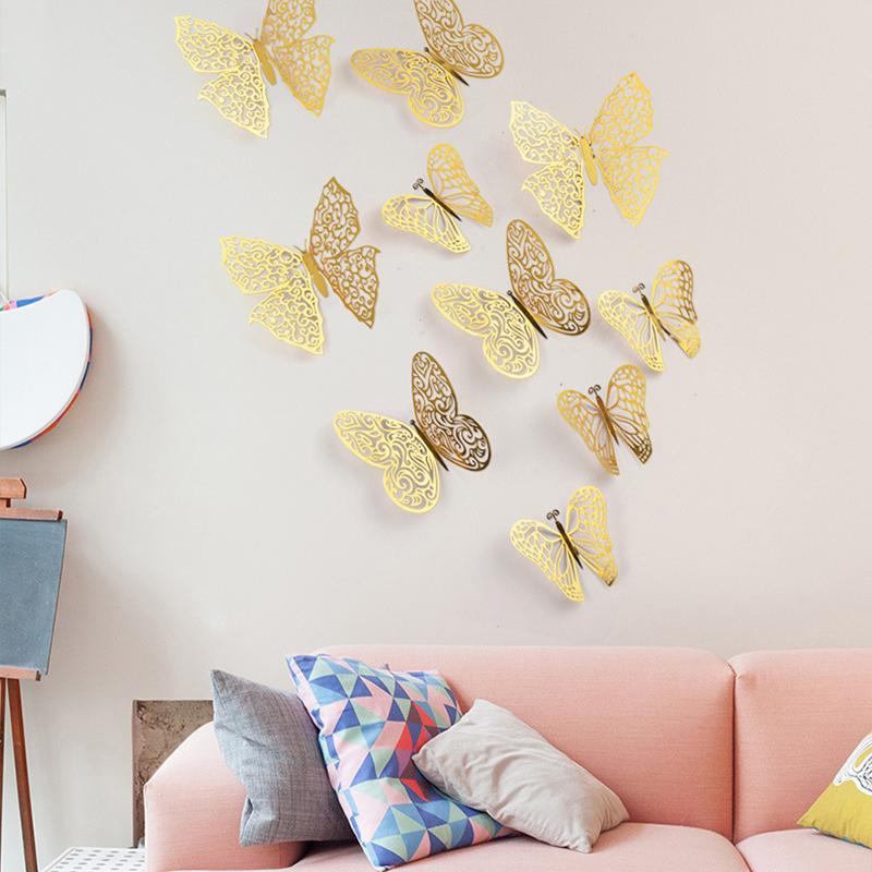 Buy Home Decor 3D Hollow Butterfly Wall Stickers Cardboard Butterfly