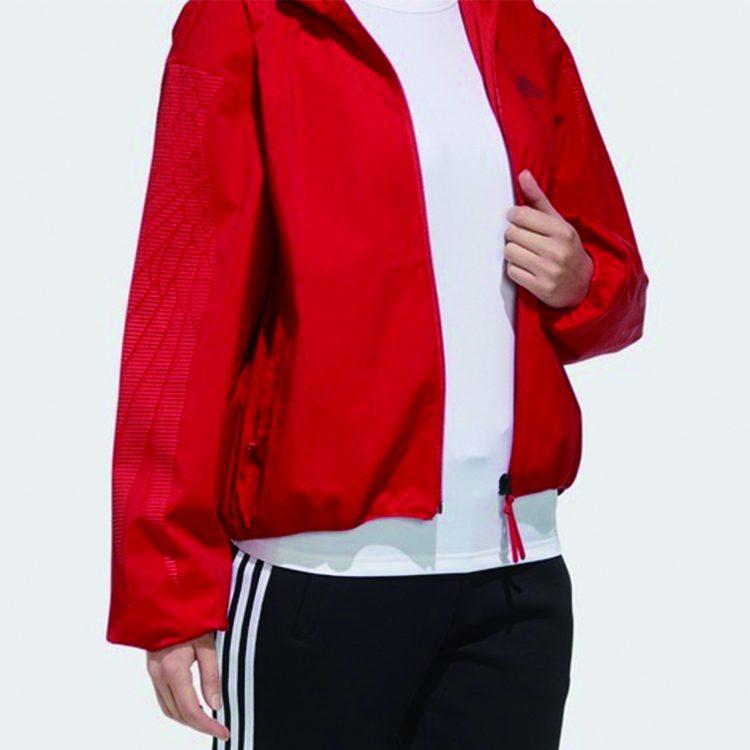 Adidas Jackets Women's Light Scarlet/Dark Reddish Purple Hooded Moderate Other GG0773