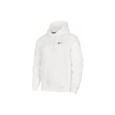 Nike Club Swoosh Solid Logo Print Hoodie Men Hoodie White 916271-100