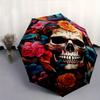 1pc Day of the Dead Theme Automatic Opening and Closing Folding - A Good Choice for Gifts, Fashionable and Convenient Umbrella With Cute Cartoon