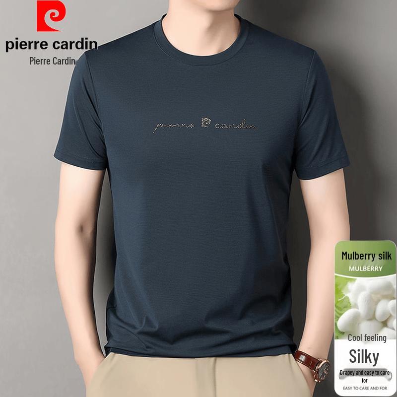 

Pierre Cardin Men s Silk Blend Cool-Feel Short Sleeve T-Shirt XXL