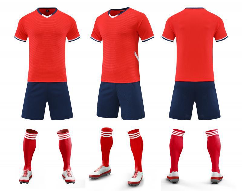 

Custom Football Uniform Set: Breathable Short Sleeve Jersey for Adults & Kids, Perfect for Training & Competition. XS