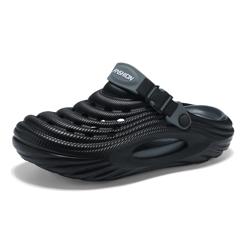 

Мужские тапочки Новые большие размеры Модные сандалии на толстой подошве Повседневные удобные дышащие уличные пляжные туфли для мужчин шлепанцы 36-37