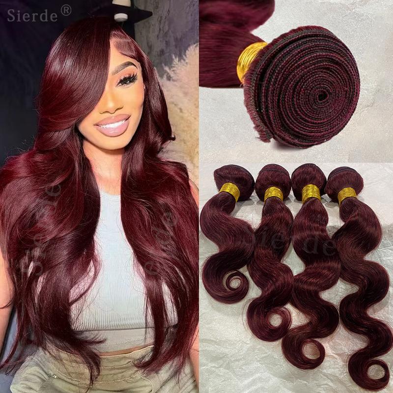 99j Burgundy Body Wave Bundles 3