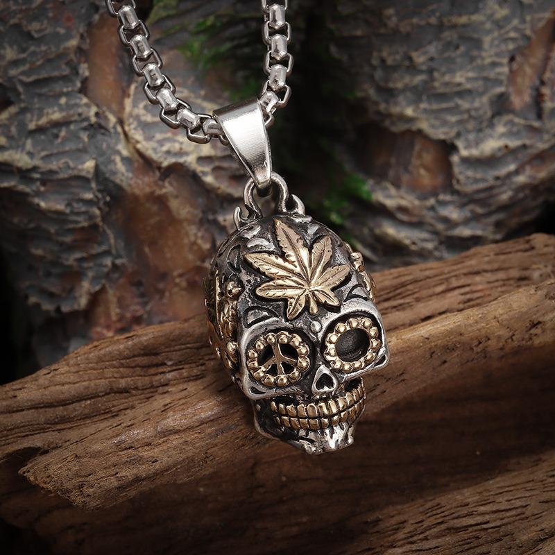 

Готическое ожерелье-подвеска в виде черепа призрака для мужчин, ретро-доминирование