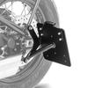 Side License Plate Mount for Triumph Bonneville Bobber / Black 17-25