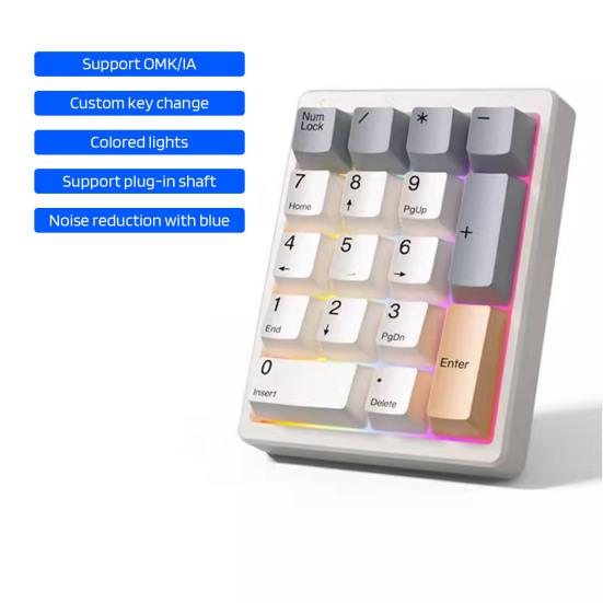 USB Wired Mechanical Number Pad 17 Keys Number Keypad Laptop Computer Desktop Numpad Mini Numeric Keyboard PC Accessories