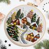 Christmas Embroidery Kit Hand Embroidery Kit Christmas Decorations Embroidery Kit Creative Handmade Needlework Kit Home Decor
