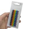 1/3 Sets Plastic Colourful C-Type Marker Number Tag Label Cable Markers For 2-3mm Wire Conspicuous And Easy To Identify