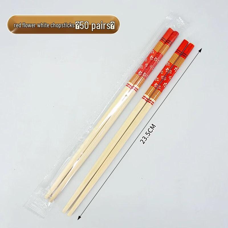 ZISIZ Индивидуально упакованные одноразовые бамбуковые палочки для еды