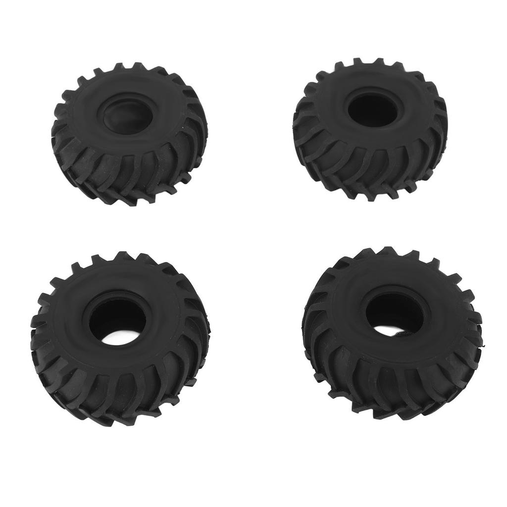 4PCS 1.0in Wheel Rubber Tires Anti Slip Better Grip RC Rubber Tyre for AXIAL SCX24 124 RC Crawler