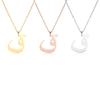 Arabischer Buchstaben-Anhänger Halskette für Damen Herren Edelstahl Arabisches Initial Alphabet Halsketten Glücksbringer Muslimischer Schmuck