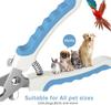 Pet Nail Clippers for Large Dog Nail Trimmer Stainless Steel Scissor Multifunctional Nail Cutter Cat Claw Care Grooming Supplies