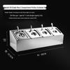 Stainless Steel 1/6 Size 4-Compartment Portion Pan Rack