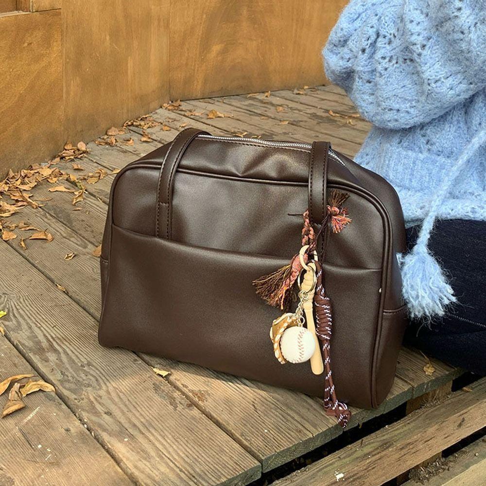 New Soft Surface Women's Tote Bag PU Leather Double Strap Shoulder Bag Large Capacity Underarm Bag Travel Work