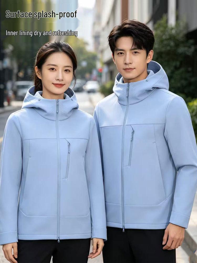 Women's & Men's Outdoor Windproof Softshell Jacket for Spring/Autumn - Hiking, Sports, and Mountaineering Outerwear.
