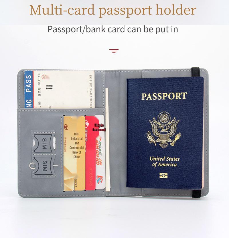 RFID Football Passport Holder with Anti-magnetic Protection and Card Slots for Qatar World Cup