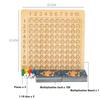 Montessori Wooden Multiplication Board Game Children Math Educational Toys Counting Hundred Board Interactive Thinking Game