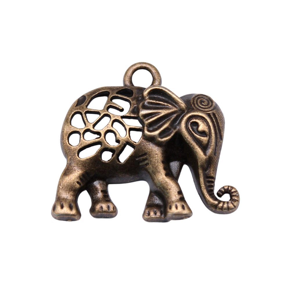 Retro Elephant Charms Alloy Animal Pendants For Jewelry Making Handmade Supplies