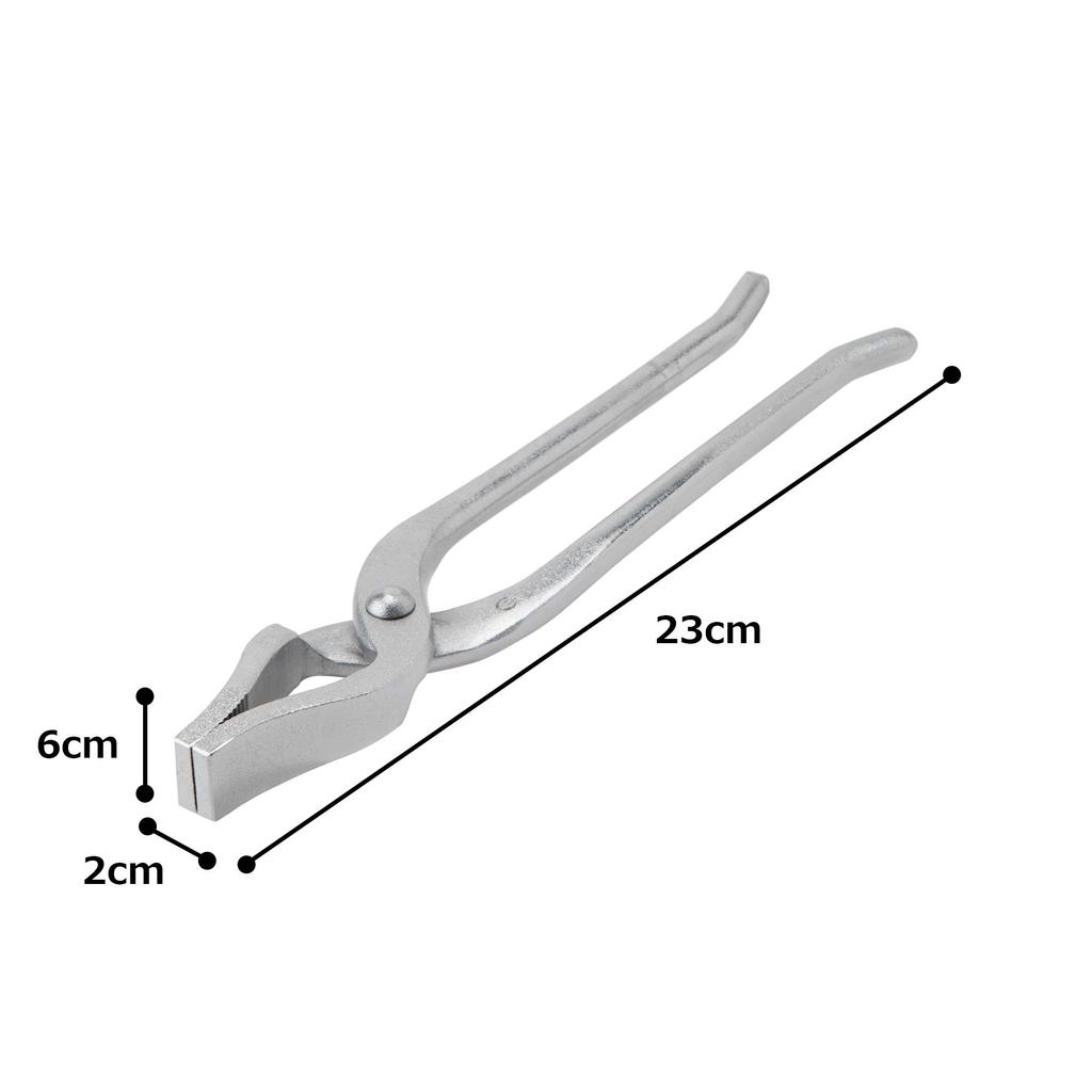 Endo Shoji TKG Potholders with Total Length Weight Width Convenient for Holding Handleless Pots and Commercial ANB10 Pliers, 225mm, 330g, 19mm, Pans,